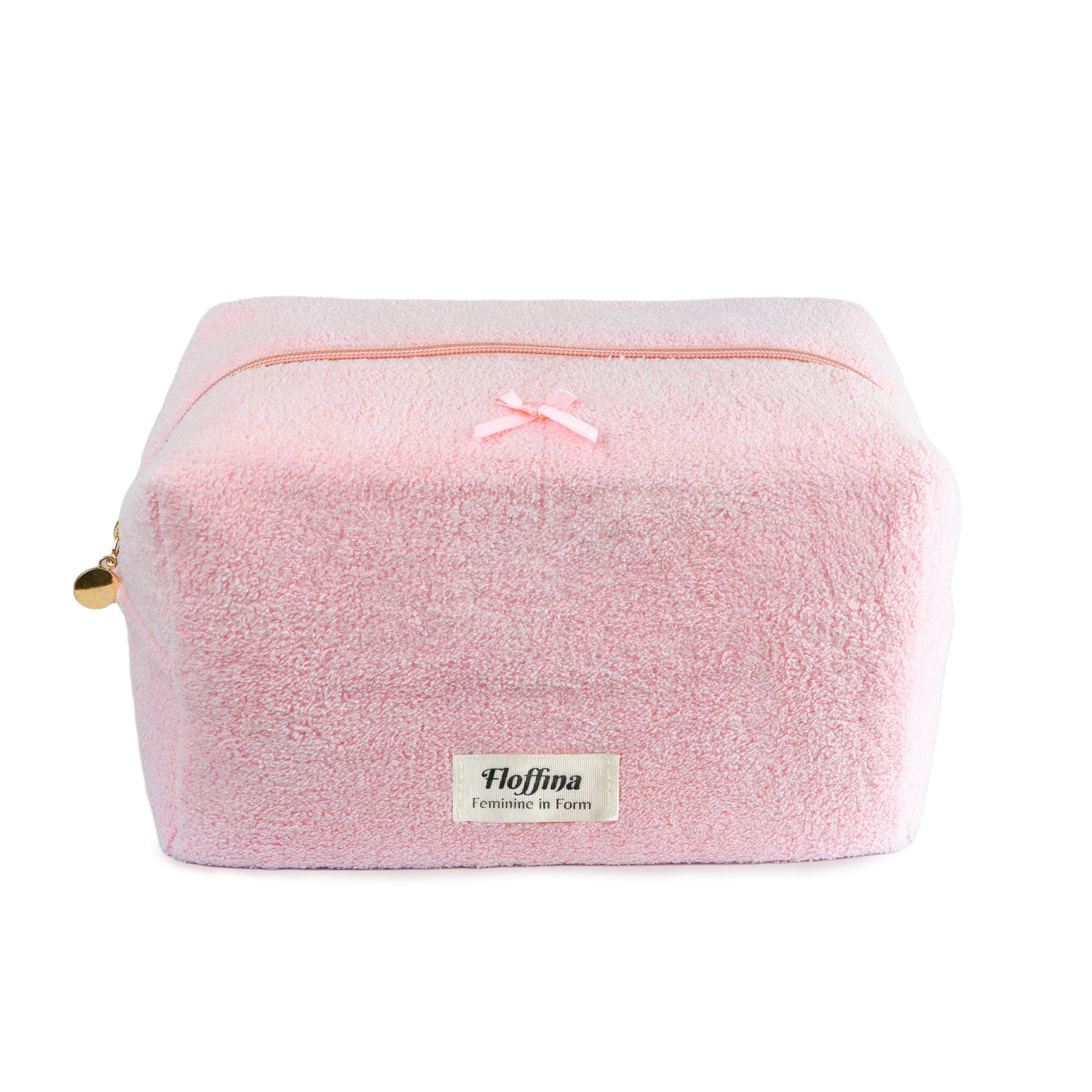 Fluffie – Baby Pink Plush Makeup Bag