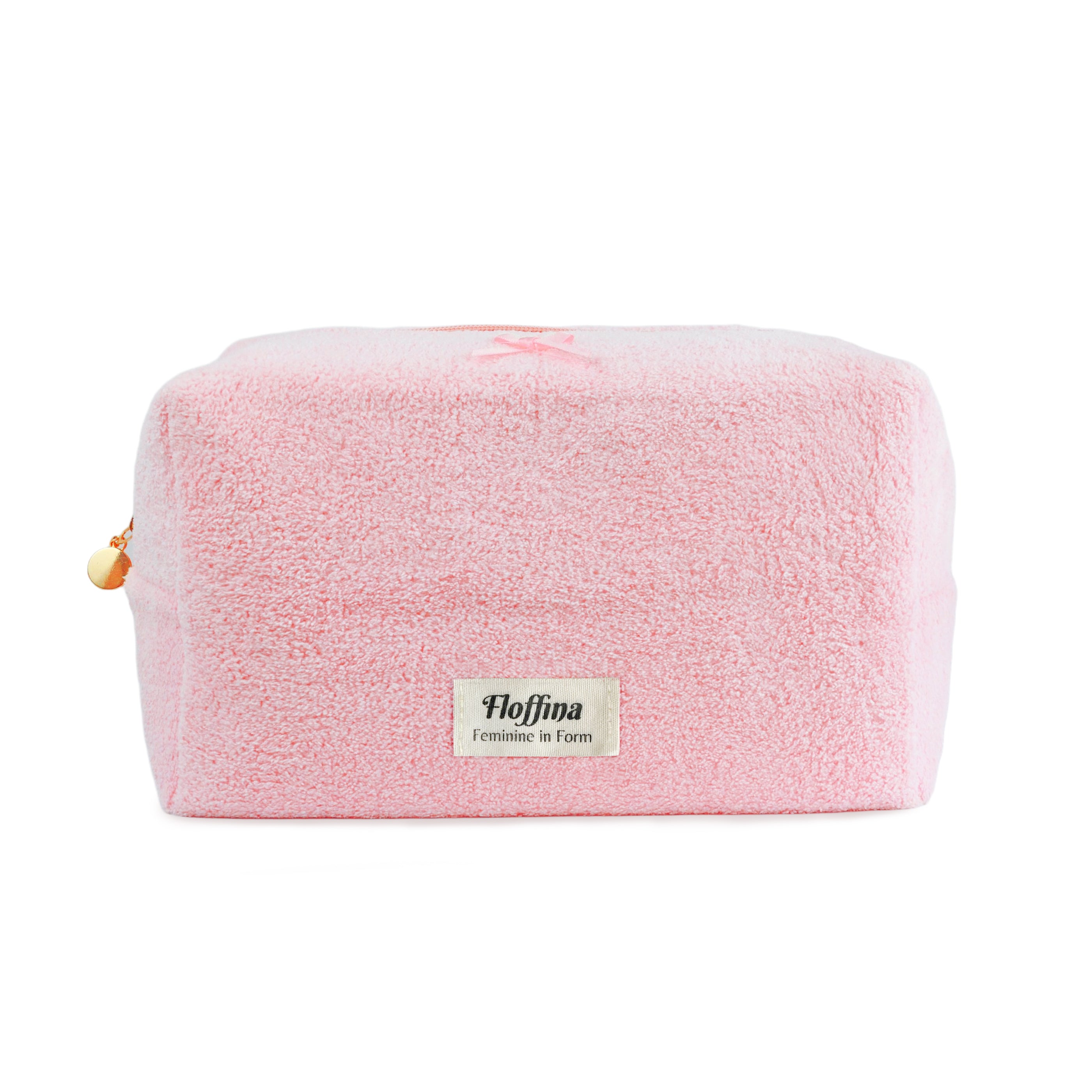 Fluffie – Baby Pink Plush Makeup Bag