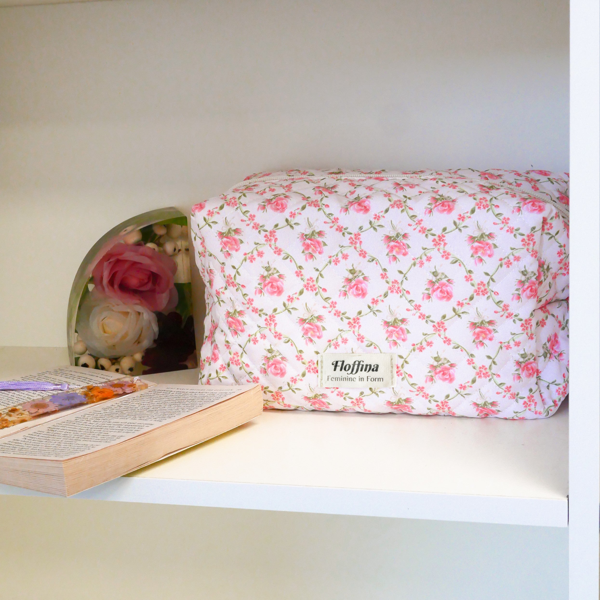 Rosering - Rose Ring Quilted Makeup Bag